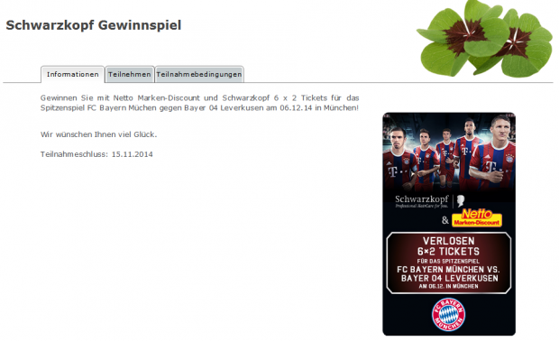 Schwarzkopf FC Bayern Gewinnspiel