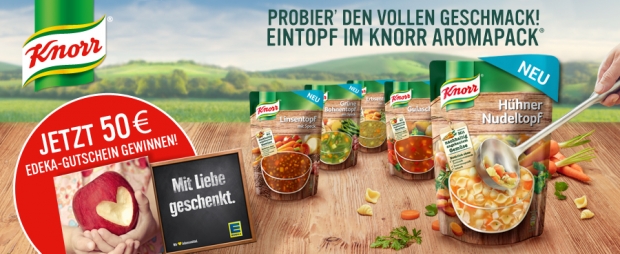Knorr Einkaufsgutschein Gewinnspiel