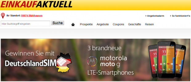 DeutschlandSIM Motorola Moto G Gewinnspiel