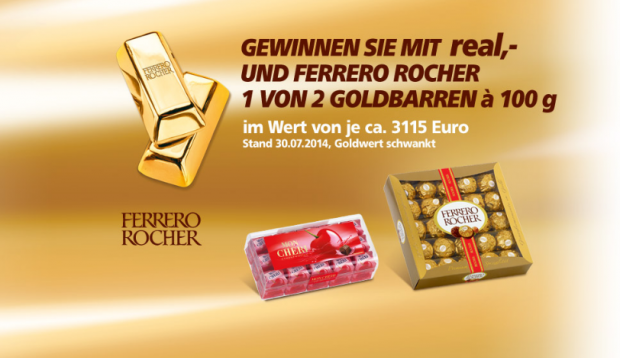 Ferrero Goldbaren Gewinnspiel